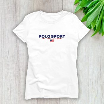 Ralph Lauren Polo Sport Plag Usa Lady T-Shirt Luxury Tee For Women LDS1824