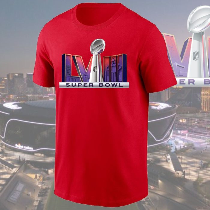 Super Bowl LVIII Trophy Dimension Logo 2024 Unisex T-Shirt Gift For Fans