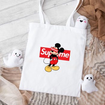 Supreme Mickey Mouse Cotton Canvas Tote Bag TTB1880