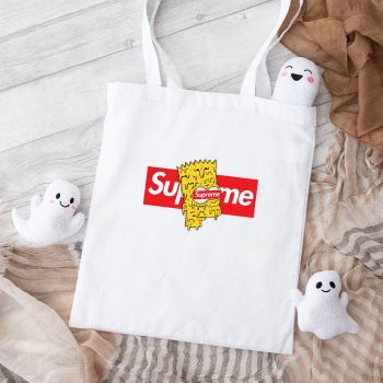Supreme Simpsons Drip Cotton Canvas Tote Bag TTB1883