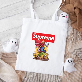 Supreme Super Mario Cotton Canvas Tote Bag TTB1876