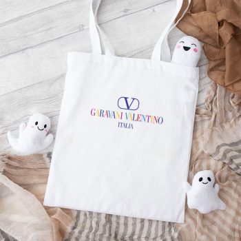 Valentino Garavani Italia Logo Luxury Cotton Canvas Tote Bag TTB1910