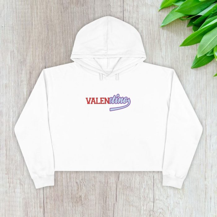 Valentino Vitage Logo Crop Pullover Hoodie For Lady CPH1909