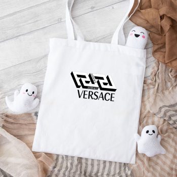 Versace 3D Luxury Logo Cotton Canvas Tote Bag TTB1949