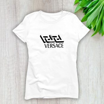 Versace 3D Luxury Logo Lady T-Shirt Luxury Tee For Women LDS1951