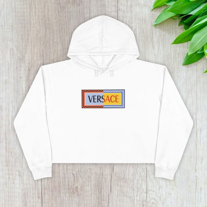 Versace Luxury Logo Crop Pullover Hoodie For Lady CPH1932