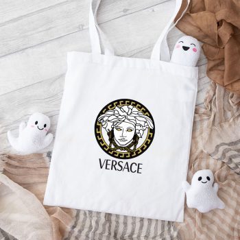 Versace Medusa Luxury Logo Cotton Canvas Tote Bag TTB1933