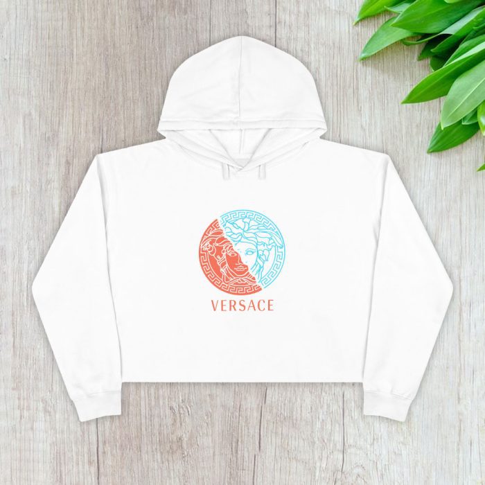 Versace Medusa Luxury Logo Crop Pullover Hoodie For Lady CPH1930
