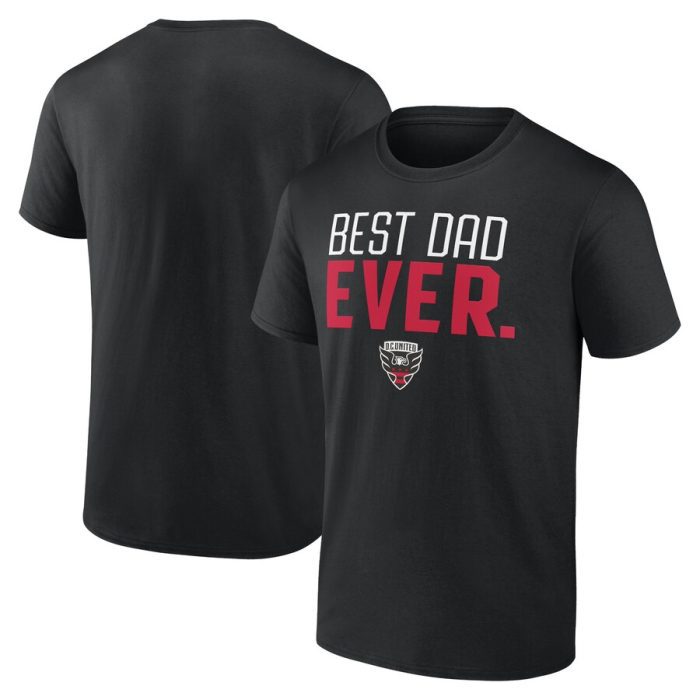 D.C. United Best Dad Ever Father's Day T-Shirt - Black