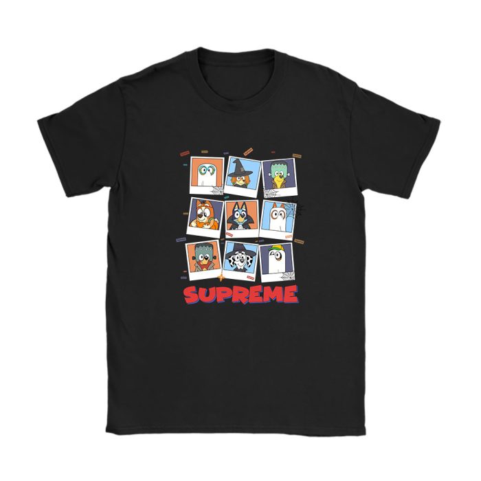 Bluey Happy Halloween Supreme Unisex T-Shirt Cotton Tee TAT9276