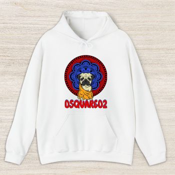 Cartoon Pug Dog Dsquared2 Brand Unisex Hoodie TAH6246