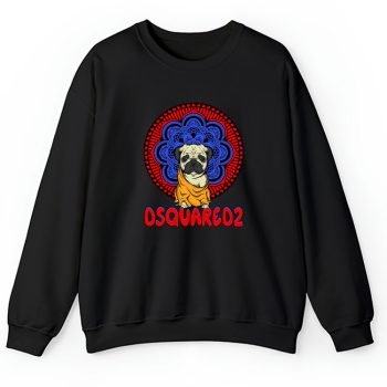 Cartoon Pug Dog Dsquared2 Brand Unisex Sweatshirt TAS6246