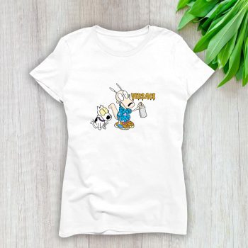 Rockos Modern Life Versace Lady T-Shirt Women Tee LTL7095