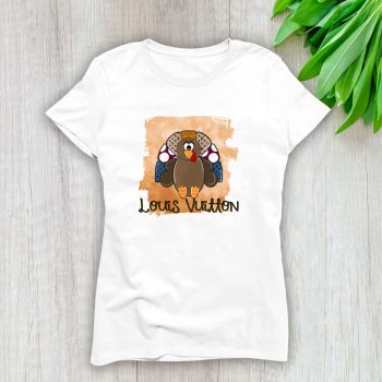 Thankful Turkey Louis Vuitton Lady T-Shirt Women Tee LTL13348