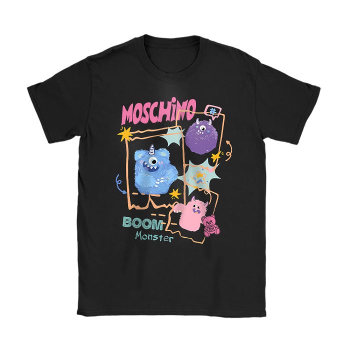Boom Monster Moschino Unisex T-Shirt Cotton Tee TAT15065