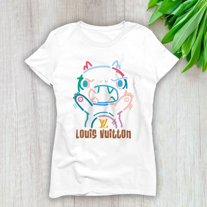 Crayon Dino Louis Vuitton Lady T-Shirt Women Tee LTL15075