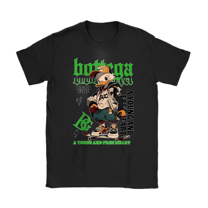 Donald Duck Free Heart Bottega Unisex T-Shirt Cotton Tee TAT16973