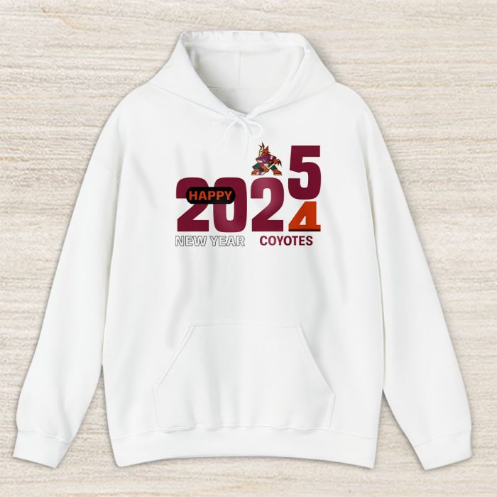 Arizona Coyotes Happy New Year NHL Gift For Fan Hello 2025 Unisex Hoodie TAH22275