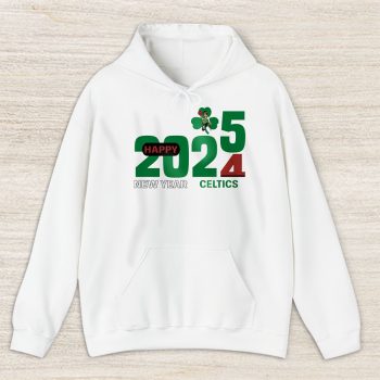 Boston Celtics Happy New Year NBA Gift For Fan Hello 2025 Unisex Hoodie TAH22340