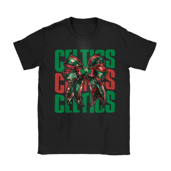 Boston Celtics Merry Christmas NBA Gift For Fan Christmas Funny Unisex T-Shirt Cotton Tee TAT23197
