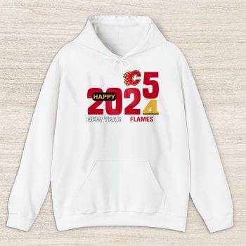Calgary Flames Happy New Year NHL Gift For Fan Hello 2025 Unisex Hoodie TAH22415