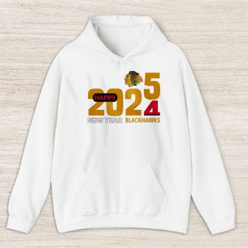 Chicago Blackhawks Happy New Year NHL Gift For Fan Hello 2025 Unisex Hoodie TAH22405