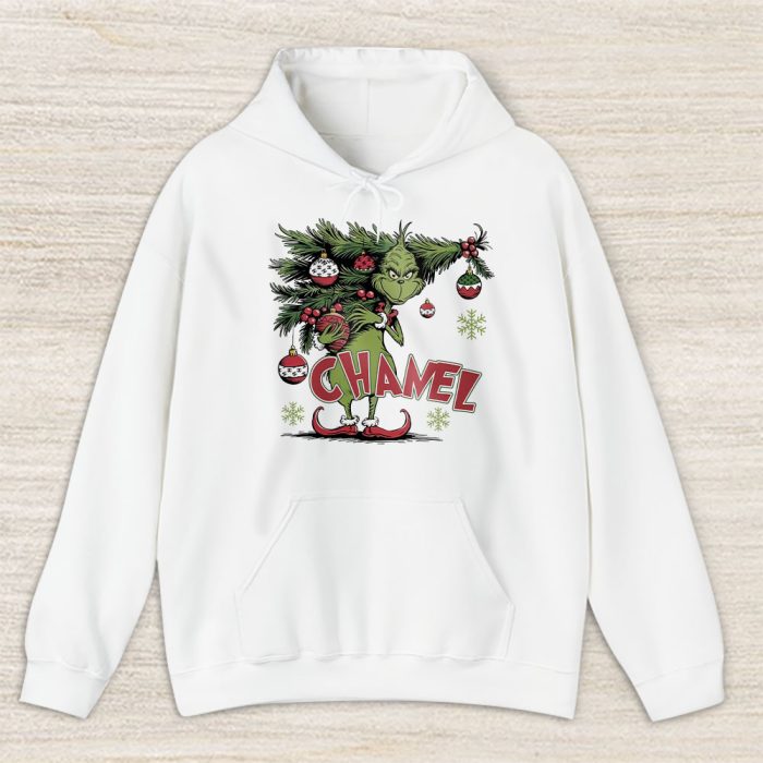 Christmas Grinch Shirt Grinchmas Vibes Chanel Unisex Hoodie TAH22003