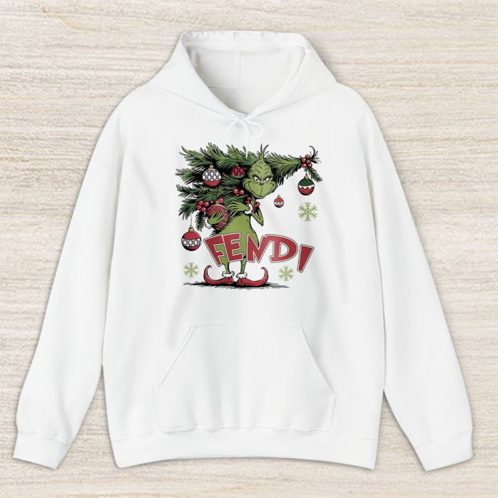 Christmas Grinch Shirt Grinchmas Vibes Fendi Unisex Hoodie TAH22006