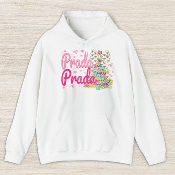 Colorful Glitter Holly Jolly Coquette Christmas Tree Prada Unisex Hoodie TAH22001