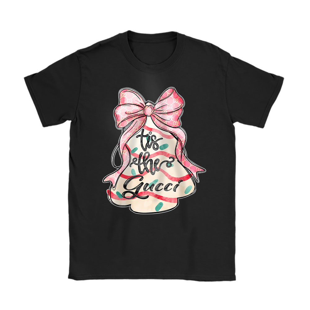 Coquette-Christmas-Tree-Cakes-Gucci-Unisex-T-Shirt-Cotton-Tee-TAT21989 Coquette Christmas Tree Cakes Gucci Unisex T-Shirt Cotton Tee TAT21989