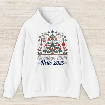 Dallas Cowboys Happy New Year NFL Gift For Fan Goodbye 2024 Hello 2025 Unisex Hoodie TAH22524