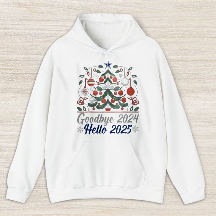 Dallas Cowboys Happy New Year NFL Gift For Fan Goodbye 2024 Hello 2025 Unisex Hoodie TAH22524