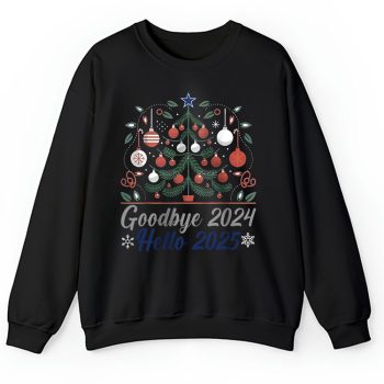 Dallas Cowboys Happy New Year NFL Gift For Fan Goodbye 2024 Hello 2025 Unisex Sweatshirt TAS22524