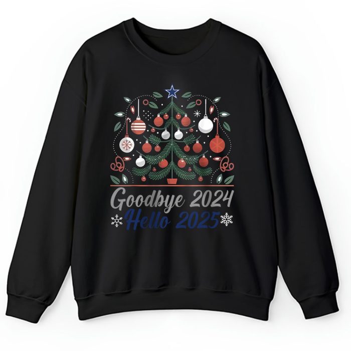 Dallas Cowboys Happy New Year NFL Gift For Fan Goodbye 2024 Hello 2025 Unisex Sweatshirt TAS22524
