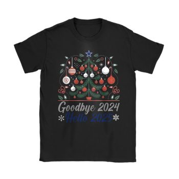 Dallas Cowboys Happy New Year NFL Gift For Fan Goodbye 2024 Hello 2025 Unisex T-Shirt Cotton Tee TAT22524
