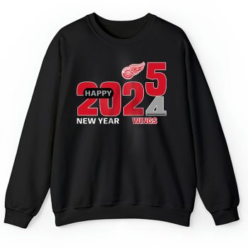 Detroit Red Wings Happy New Year NHL Gift For Fan Hello 2025 Unisex Sweatshirt TAS22580