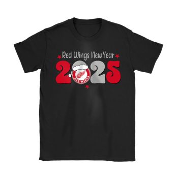 Detroit Red Wings Happy New Year NHL Gift For Fan Unisex T-Shirt Cotton Tee TAT22582