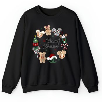 Disney Tis The Season Christmas Mickey And Minnie Chanel Unisex Sweatshirt TAS22050