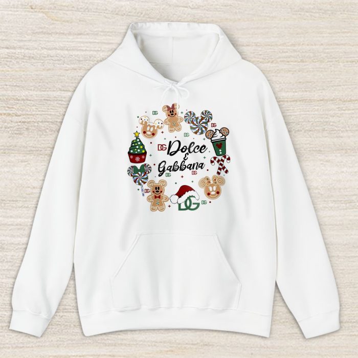 Disney Tis The Season Christmas Mickey And Minnie Dolce & Gabbana Unisex Hoodie TAH22051