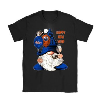 Edmonton Oilers Happy New Year NHL Gift For Fan Cute Gnomes Unisex T-Shirt Cotton Tee TAT22588