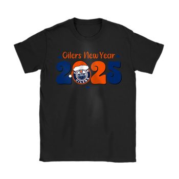 Edmonton Oilers Happy New Year NHL Gift For Fan Unisex T-Shirt Cotton Tee TAT22587