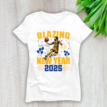 Golden State Warriors Blazing Into The New Year NBA Gift For Fan Hello 2025 Unisex Sweatshirt TAS22613