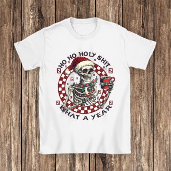 Ho Ho Holy Shit What A Year Christmas Fendi Unisex T-Shirt Cotton Tee TAT22094
