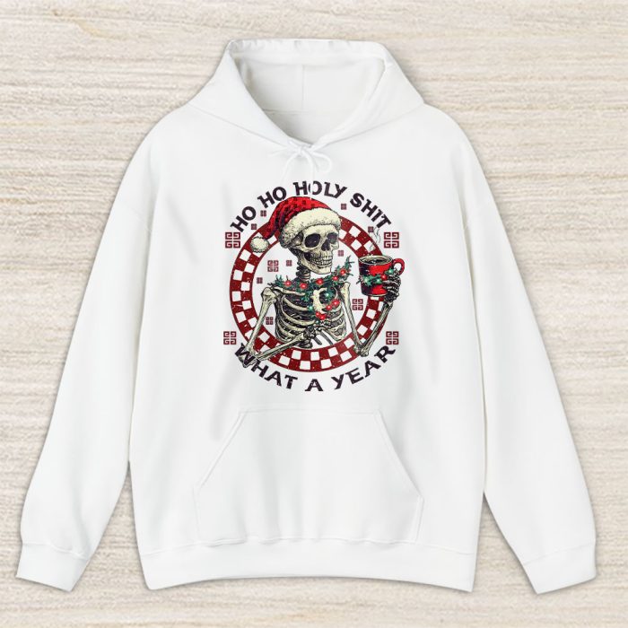 Ho Ho Holy Shit What A Year Christmas Givenchy Unisex Hoodie TAH22096