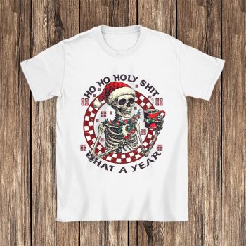 Ho Ho Holy Shit What A Year Christmas Givenchy Unisex T-Shirt Cotton Tee TAT22096