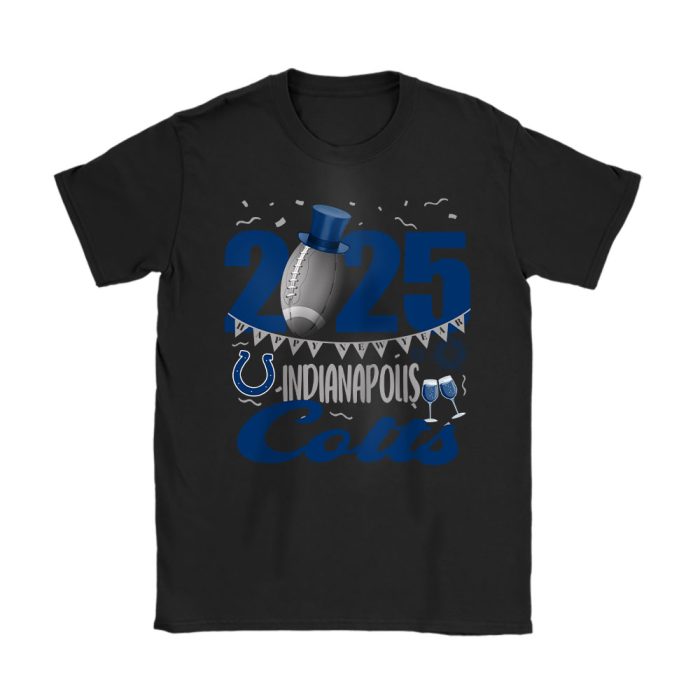 Indianapolis Colts Happy New Year NFL Gift For Fan Unisex T-Shirt Cotton Tee TAT22650