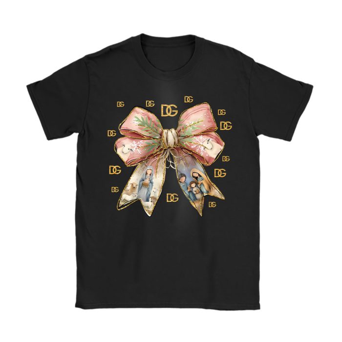 Jesus Christmas Coquette Bow Dolce & Gabbana Unisex T-Shirt Cotton Tee TAT22099