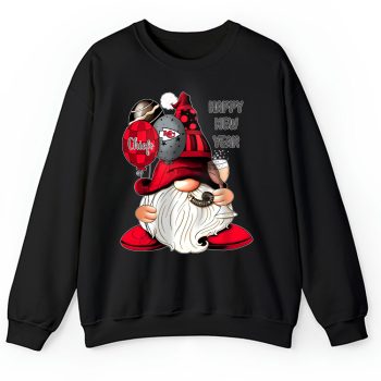 Kansas City Chiefs Happy New Year NFL Gift For Fan Cute Gnomes Unisex Sweatshirt TAS22684