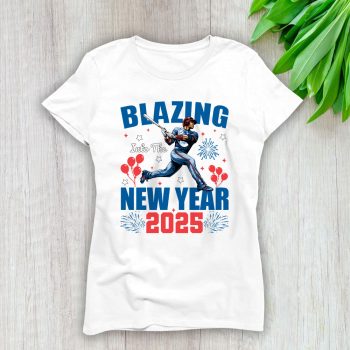 Los Angeles Dodgers Blazing Into The New Year MLB Gift For Fan Hello 2025 Unisex Sweatshirt TAS22722