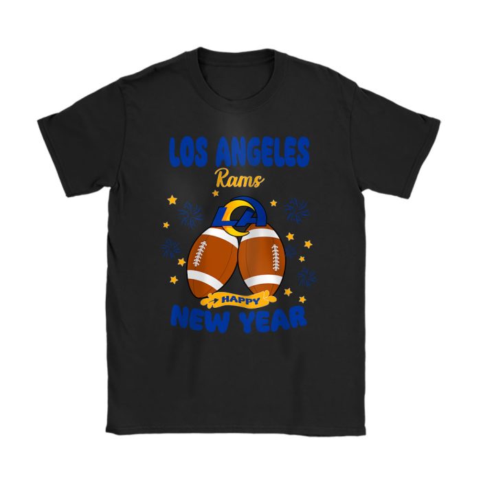 Los Angeles Rams Happy New Year NFL Gift For Fan Unisex T-Shirt Cotton Tee TAT22740